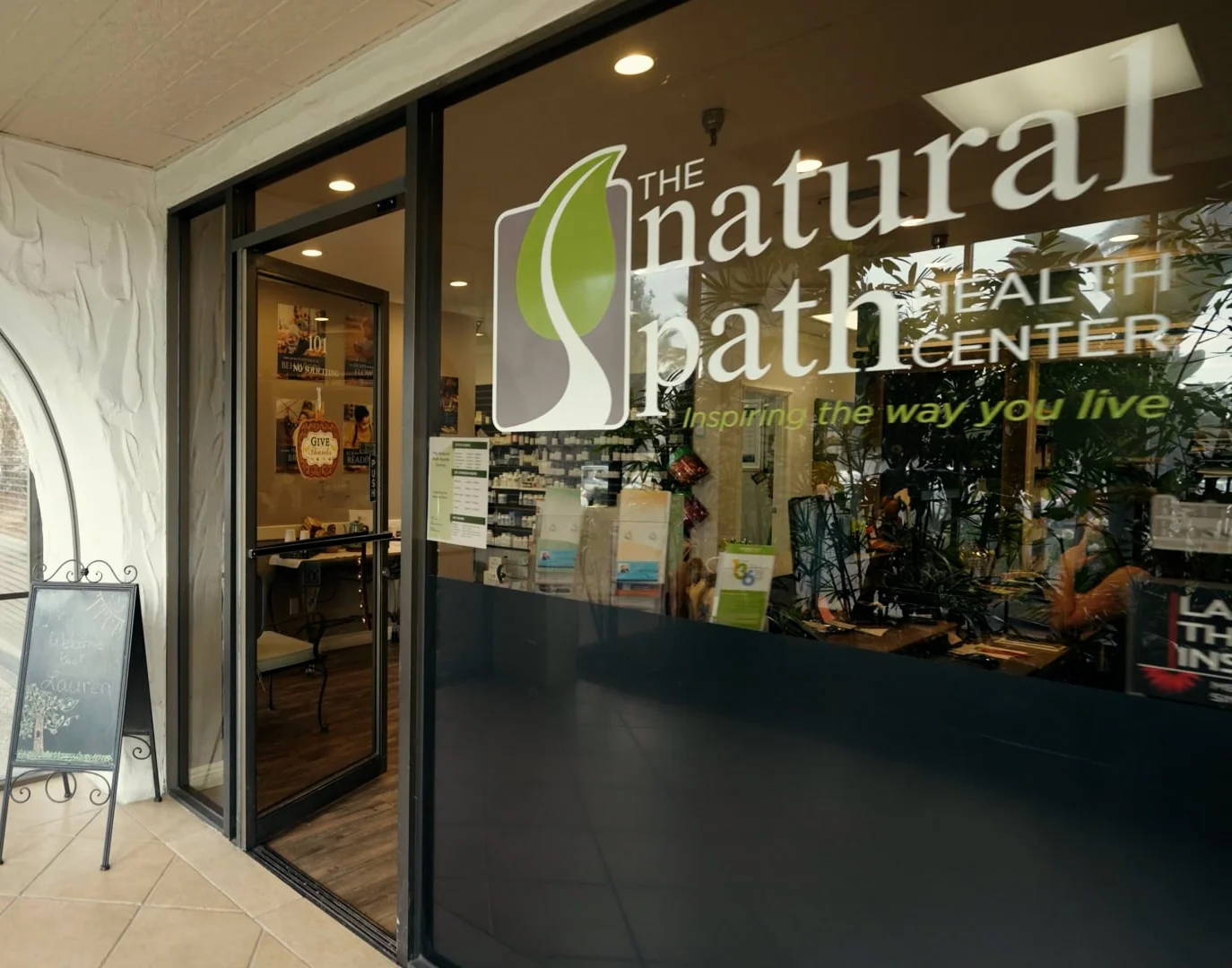 The Natural Path Health Center clinic entrance
