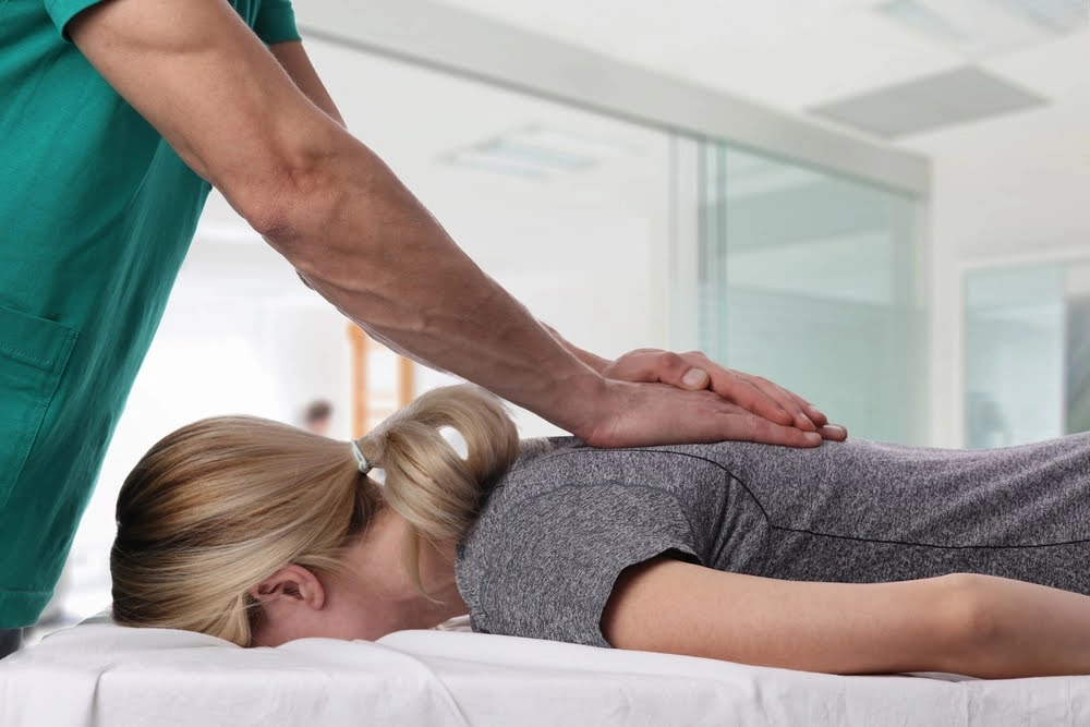 Chiropractic adjustment room at The Natural Path Health Center